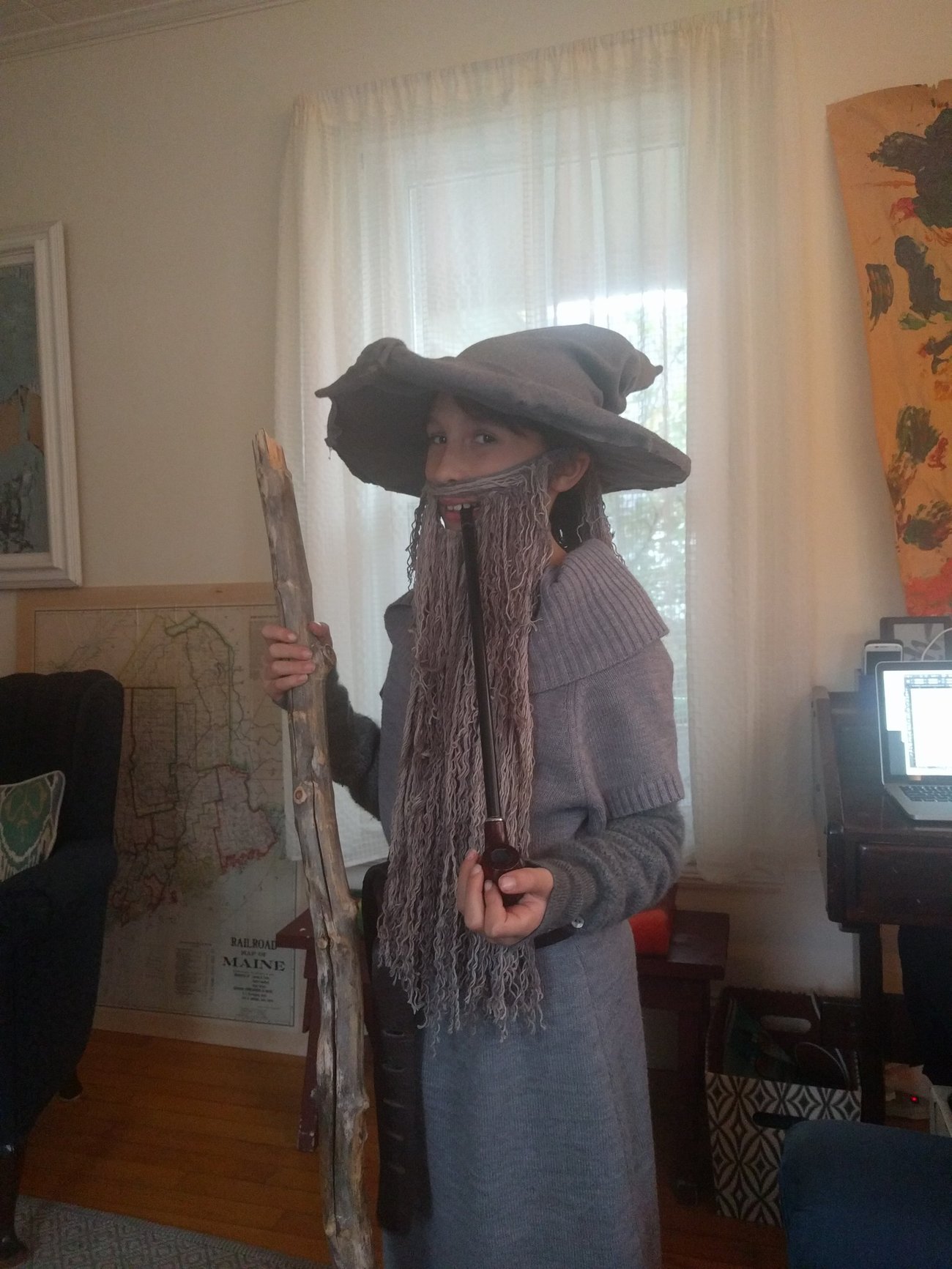 May Goes as Gandalf