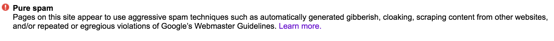 Google thinks I'm Spam Google thinks I'm Spam